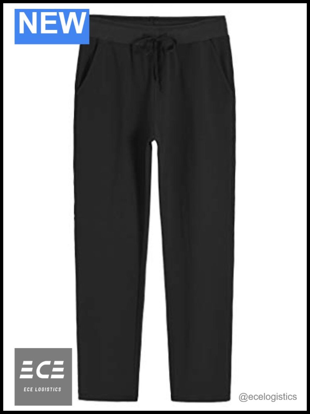 Cotton Sweatpants Wide Leg Drawstring Pockets Lounge Workout